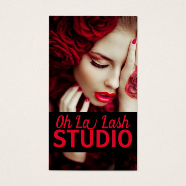 Moderno Salão de Extensões de Cílios Lindos (Frente)