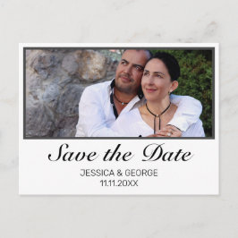 Moderno Salve a data Foto do Convite para Casament