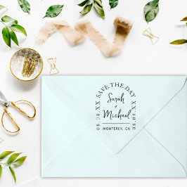 Moderno Salve O Carimbo De Casamento