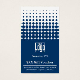 Moderno seu Cartão de Visor Azul de Oferta de Prom