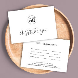 Moderno simples adicione seu certificado de presen