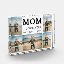 Moderno Simples Eu Amo Você Colagem de Mãe 5