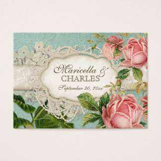 Moderno Vintage Lace Tea Stainea Hydrangea n Rosas