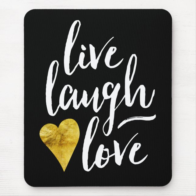 Moderno vive o amor Mousepad do riso (Frente)