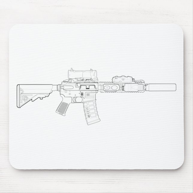 Modificação 0 Mousepad de CQBR MK18 (Frente)