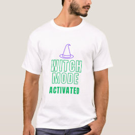 MODO BRUXA ATIVADO – Camisa de Halloween Neon Mági
