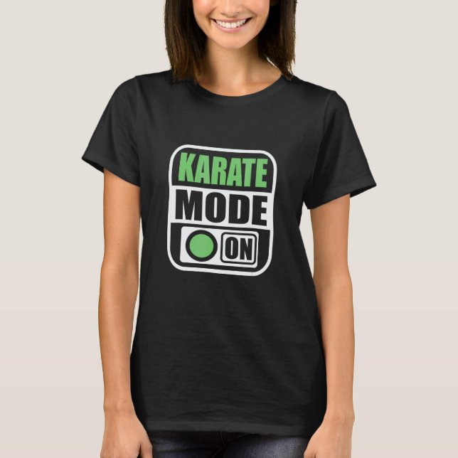 Modo Clássico de Karate Ativado Camisa Aluno Instr (Frente)