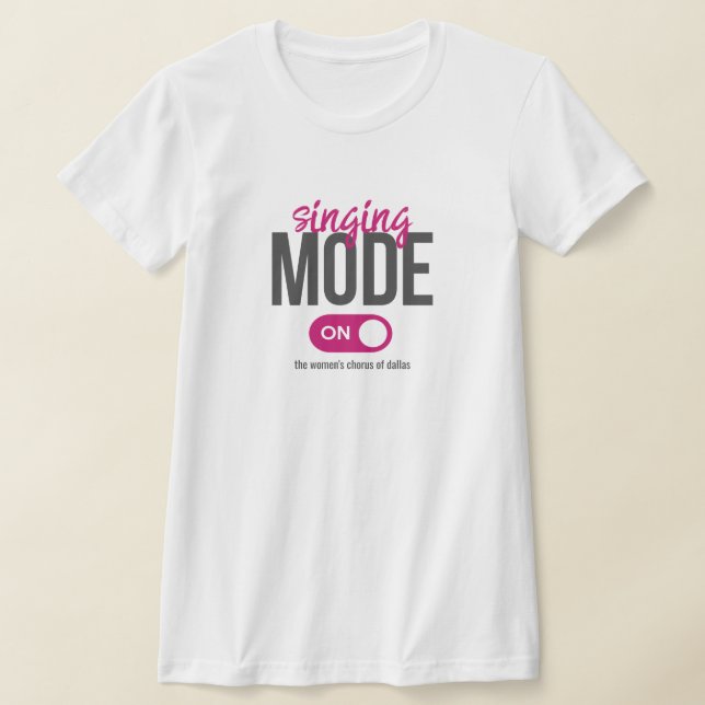 Modo de Cantar Rosa Ligado Camiseta (Postura )