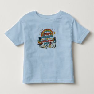 Modo de Estudo Ativado Camiseta Sem Distrações, Mo