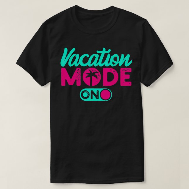 Modo de Férias de Verão Camisa (Frente do Design)