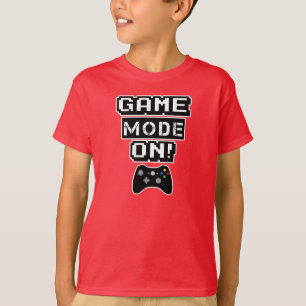 Modo do jogo na camisa engraçada do jogo de víde