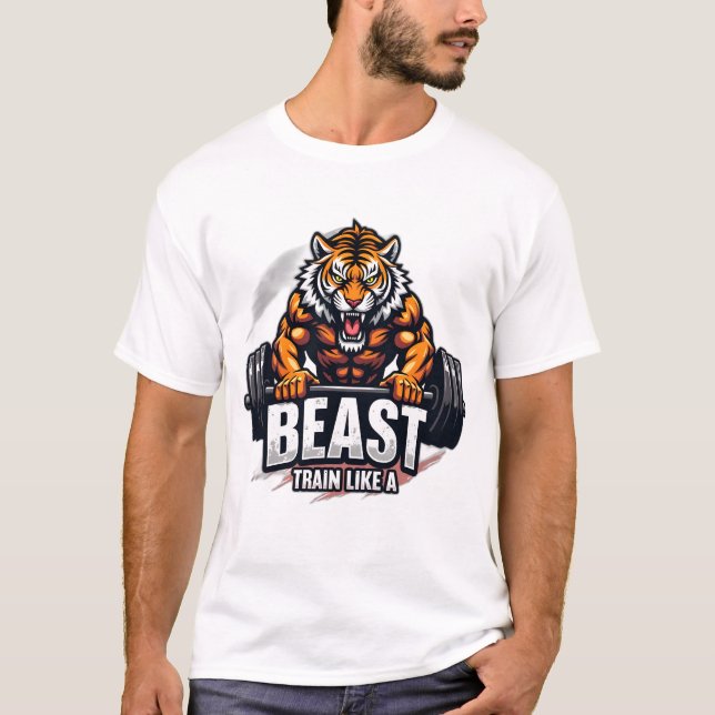 Modo Fera Ativado – Camiseta de Treino de Fitness (Frente)