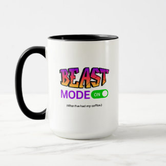 Modo Fera Ativado – Caneca de Café Divertida para