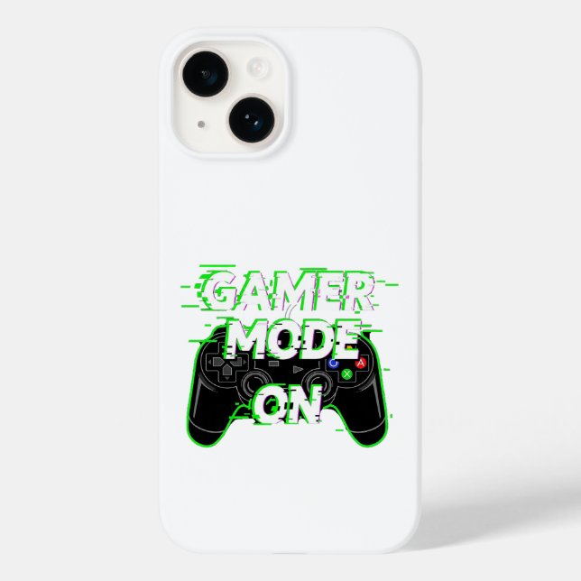 Modo Gamer ATIVADO – Design de Camiseta Neon Glitc (Verso)