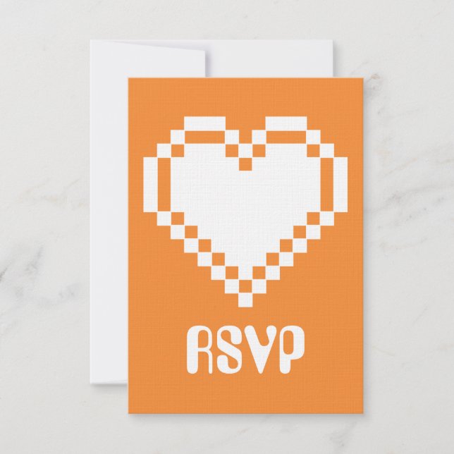 Modo Multijogador no Cartão de RSVP Laranja (Frente)