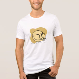 "Modo Nap" Cat T-Shirt - Presente Adorável do Aman