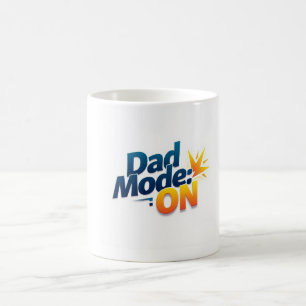 Modo pai na caneca de café - Presente no Dia do Pa