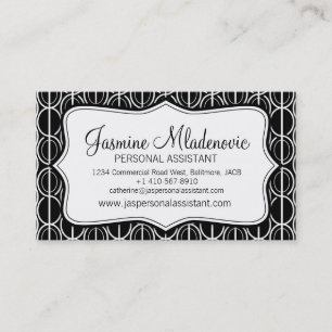 Modos gráficos modernos cartão de visita preto e b