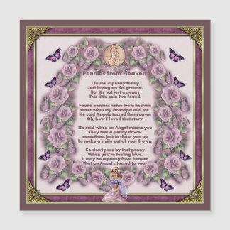 Moedas de um centavo do ímã do anjo do céu