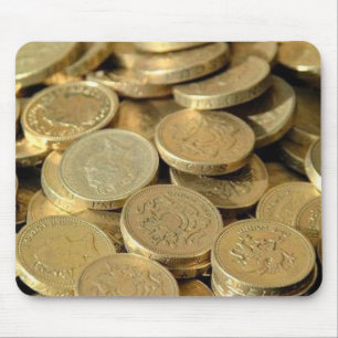 Moedas Dourados Mousepad