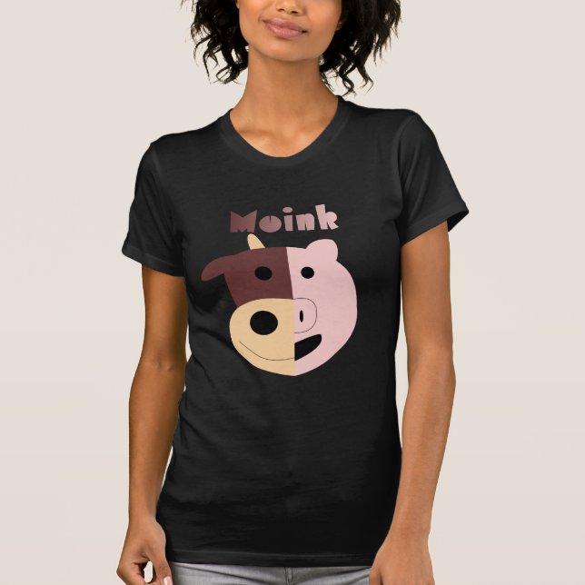 Moink: Vaca dos desenhos animados e t-shirt das (Frente)