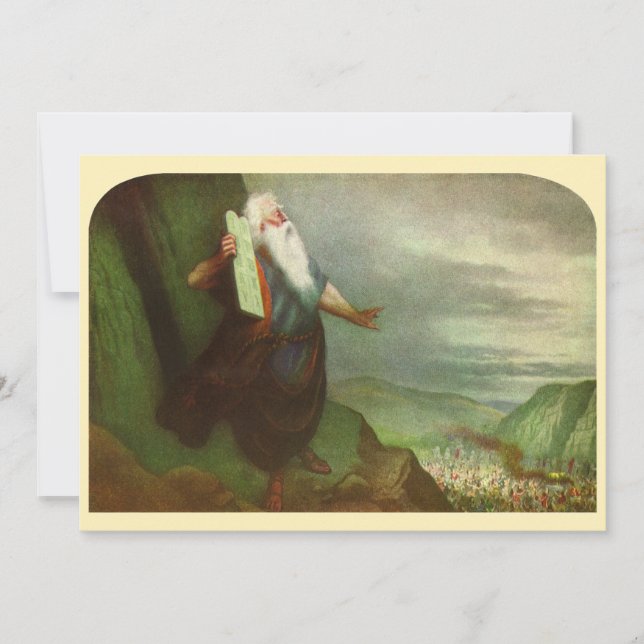 Moisés e os Dez Mandamentos, Religião Vintage (Frente)