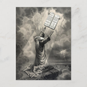 Moisés recebe o cartão postal da Lei