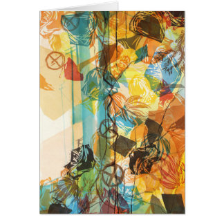 Mojave abstrato do cartão da arte do deserto de