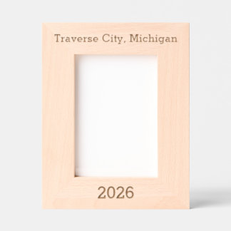 Moldura com gravação a laser de Traverse City Mich