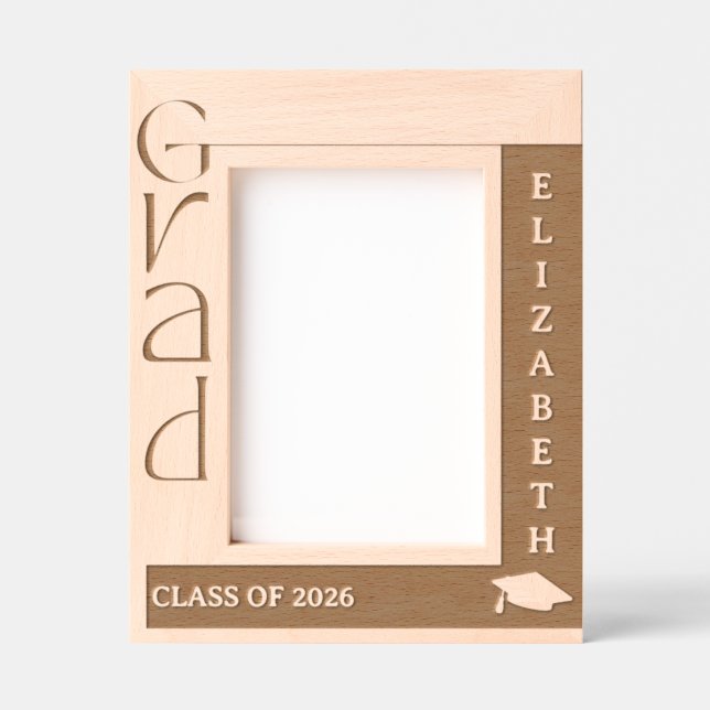 Moldura com Laser Gravado para Graduado (Front)