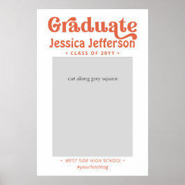 Moldura de cabine de fotos de formatura Poster mod