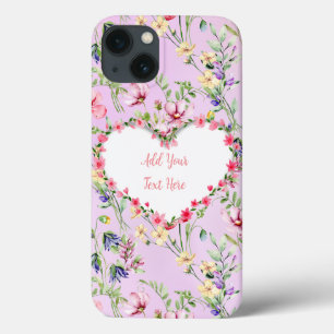 Moldura de Coração Floral Elegante: para Todas as 