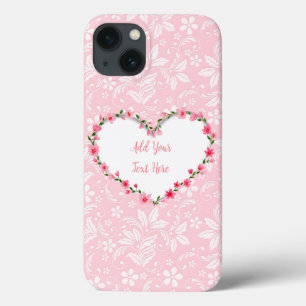 Moldura de Coração Floral Elegante: para Todas as 