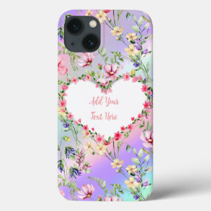Moldura de Coração Floral Elegante: para Todas as 