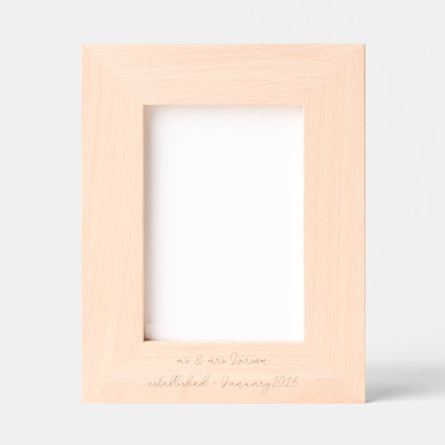 Moldura de Foto Mono personalizada com nome e data (Front)
