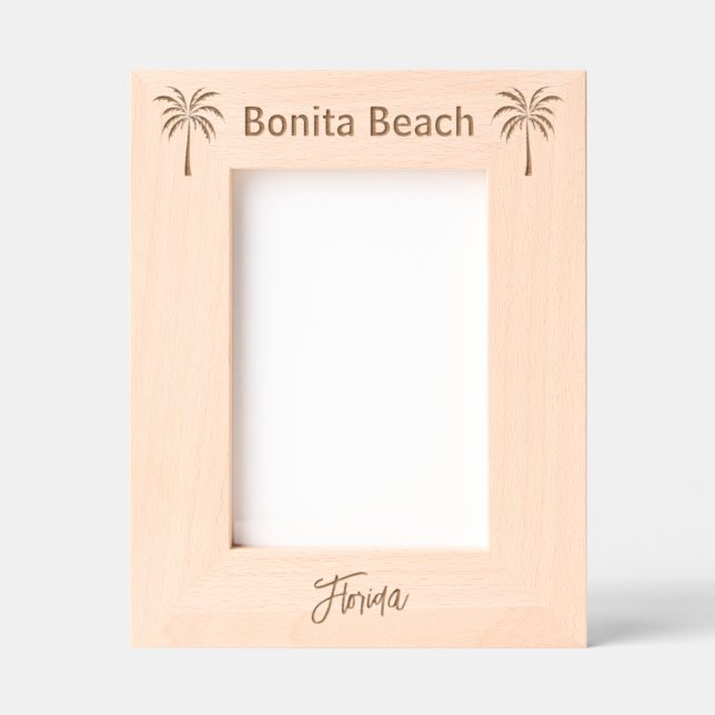 Moldura de imagem gravada da Praia Bonita Florida (Front)