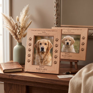 Moldura de madeira personalizada para memorial de