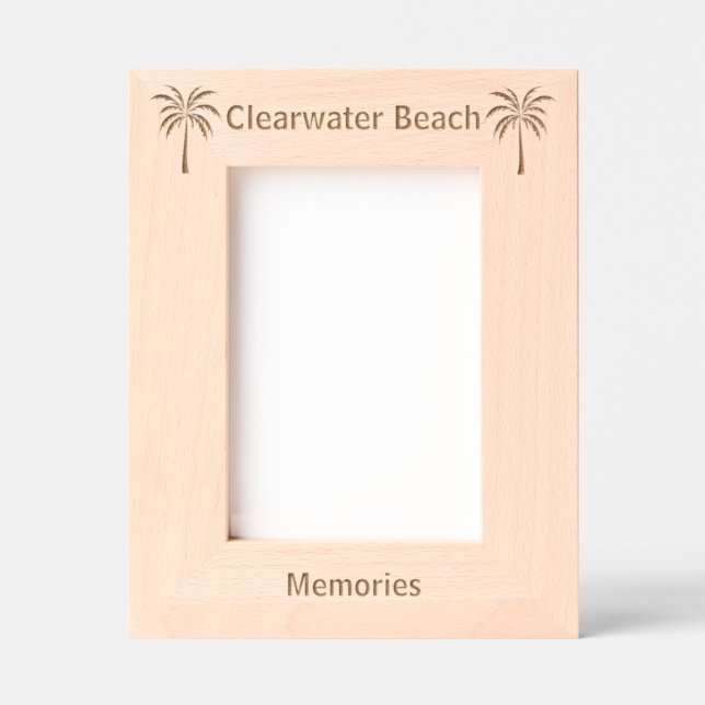 Moldura gravada a laser da Praia de Clearwater Fló (Front)