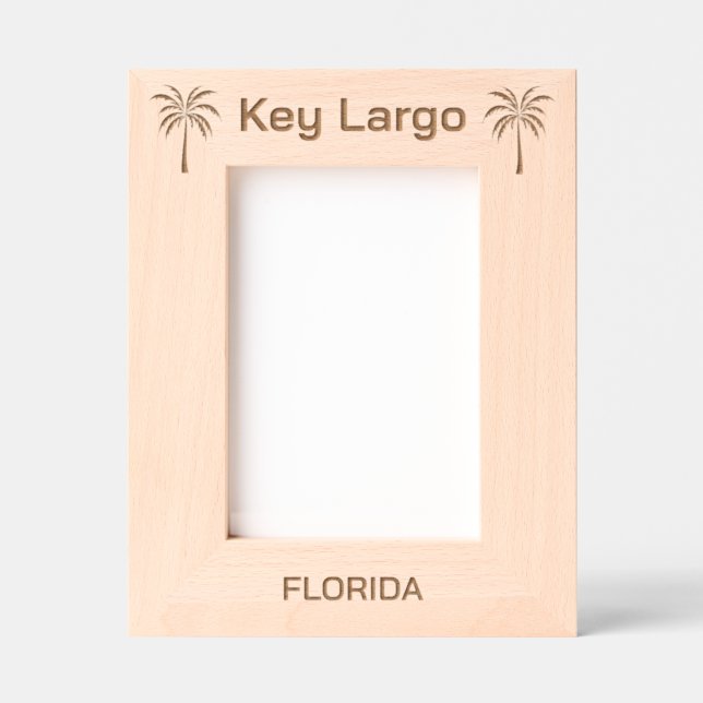 Moldura gravada a laser Key Largo Florida (Front)
