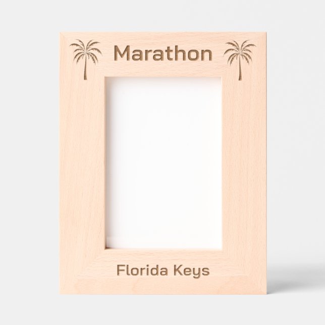 Moldura gravada a laser Marathon Florida (Front)