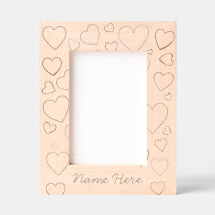 Moldura Gravada Personalizada Sweet Hearts