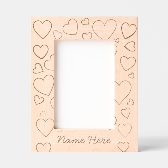 Moldura Gravada Personalizada Sweet Hearts (Front)