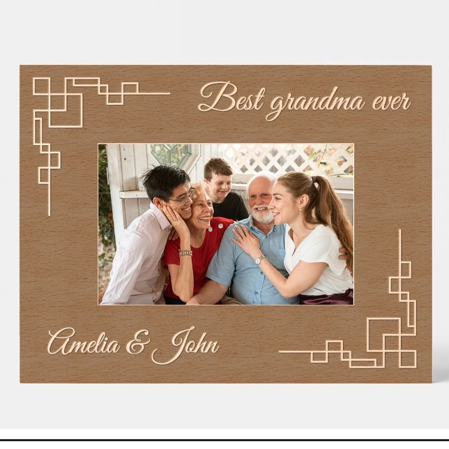 Molduras de madeira personalizadas avó geométrica (Criador carregado)