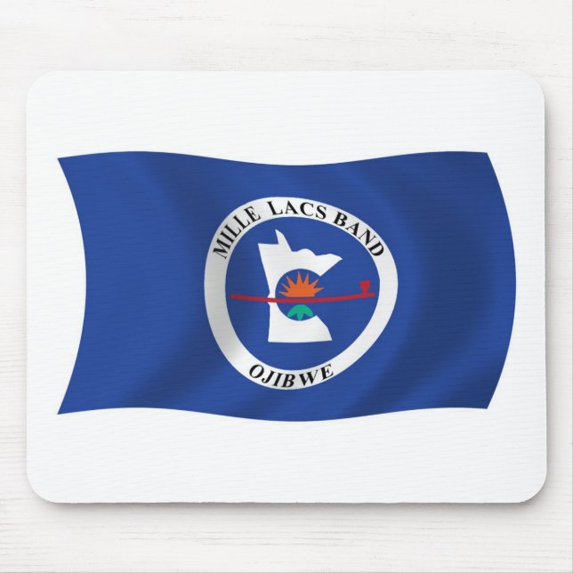 Mole Lacs Banda Reservation Flag Mousepad (Frente)