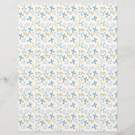 Moléculas de ciência e papel verde azul para micro