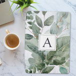 Molercola Aquática Monogramas Sage Greenery<br><div class="desc">Personalize seu ar iPad com um toque da natureza! Uma capa de ar iPad Rustic Sage Greenery,  monogramada,  para uma aparência única e na moda.</div>
