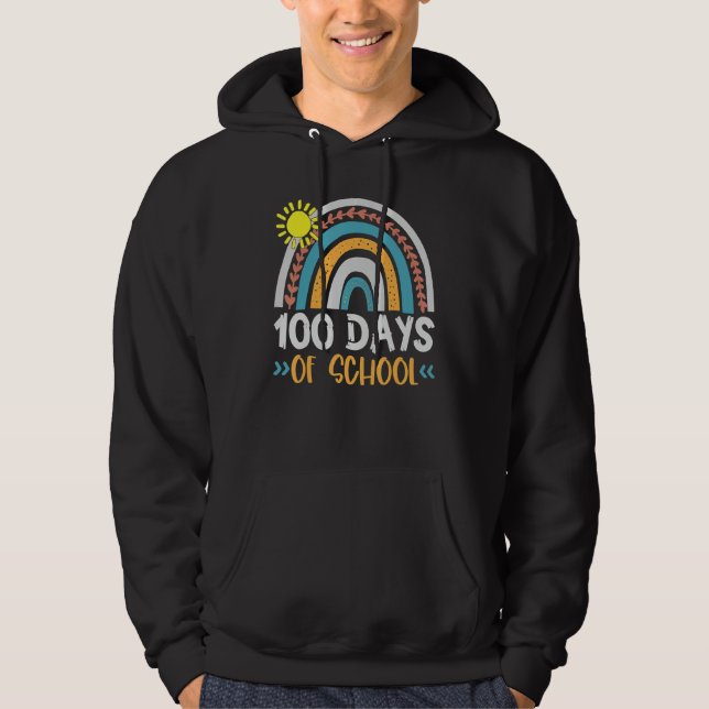 Moletom 100º Dia De Professora Escolar 100 Dias Mais Intel (Frente)