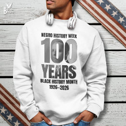 Moletom 100 Anos Semana da História Negra Mês da História