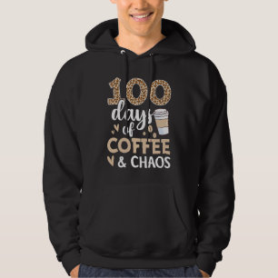 Moletom 100 Dias de Café Professor Café Cafeína Aluno