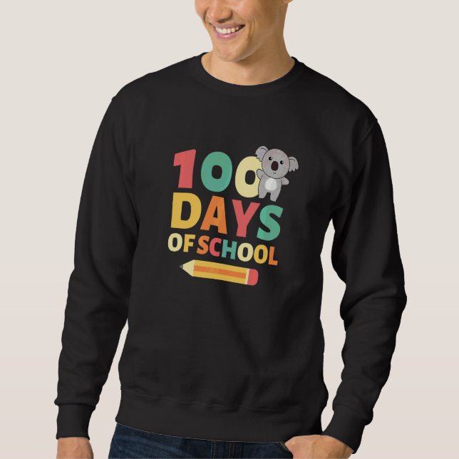 Moletom 100 Dias De Escola Koala 100 Dias De Escola (Frente)